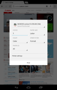 Canon Print Service 2.6.2 Canon Print Service 2.6.2