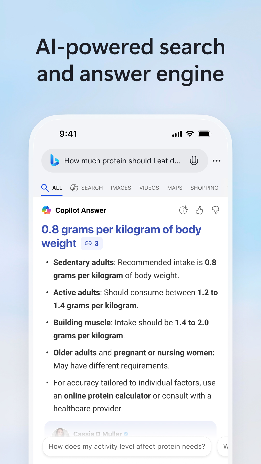 MICROSOFT BING SEARCH intelligence overview