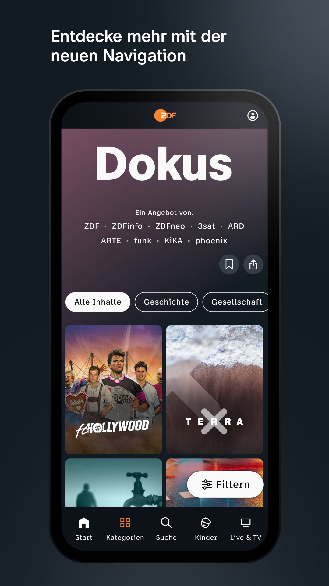 ZDFmediathek & Live TV (Amazon Appstore Fire TV and Tablet version) 6.1 ...