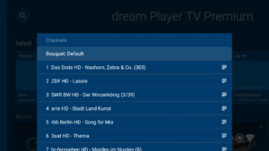 dream Player TV for TVheadend 9.0.2