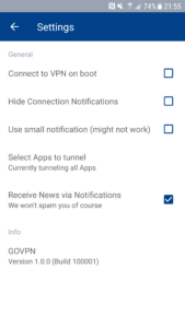 VPN secure fast proxy by GOVPN 1.9.8.2