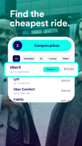 Compare rideshares & taxis 2.149