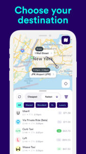 Compare rideshares & taxis 2.149