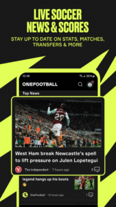 OneFootball: All Soccer Scores 15.56.2 (Android 7.0+)