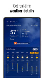 Transparent clock and weather 8.11.5