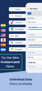 eSIM + Unlimited Data : GigSky 8.0.7