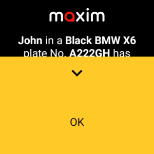 maxim — order a taxi & food 3.16.8a