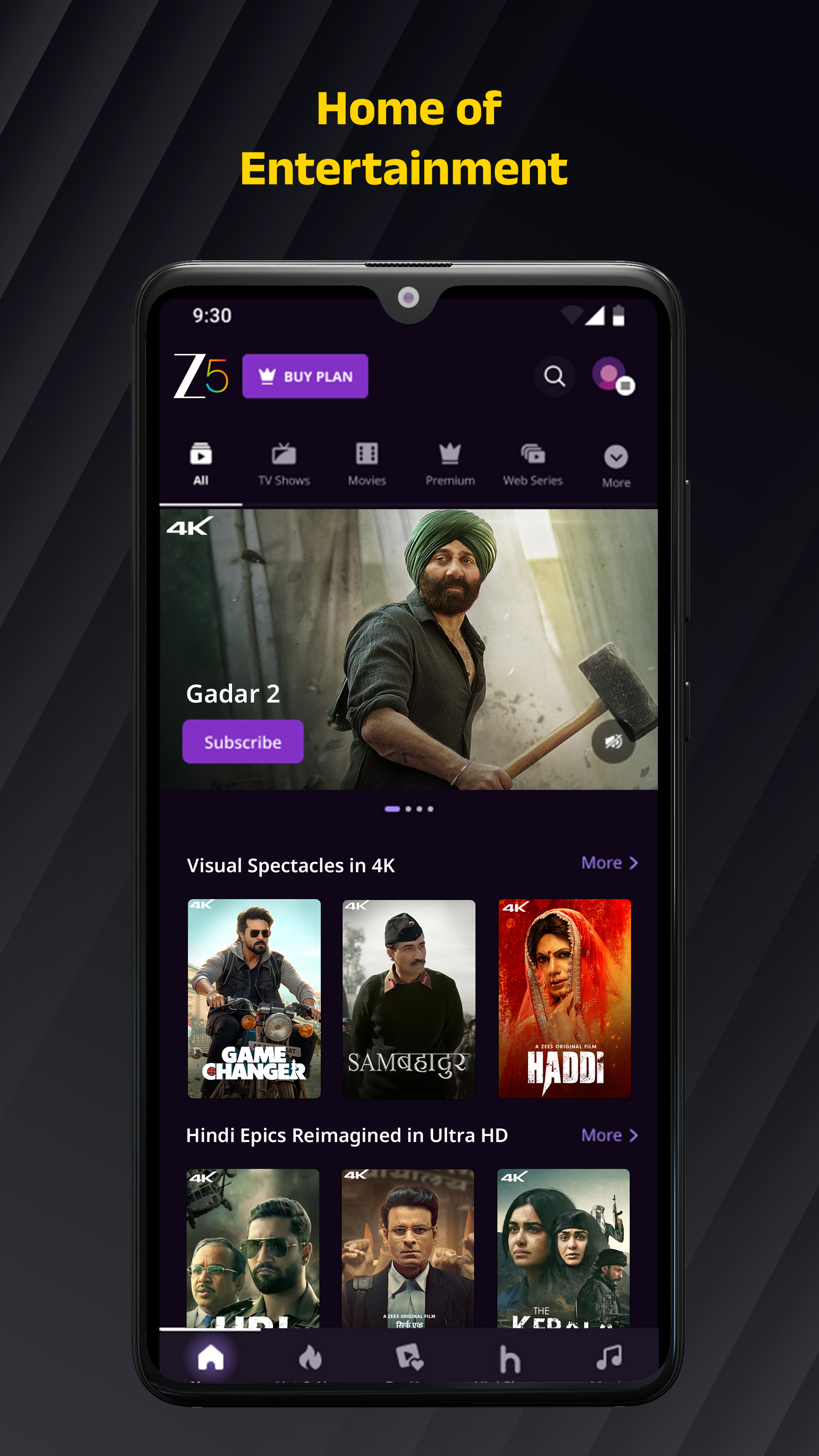 ZEE5: Movies TV Shows Series (Android TV) 5 52 0 (noarch) (320dpi