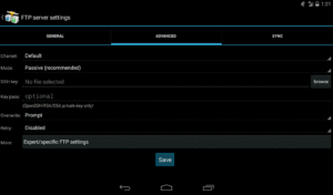 AndFTP (your FTP client) 6.0