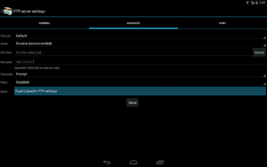 AndFTP (your FTP client) 6.0