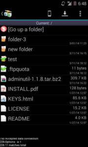 AndFTP (your FTP client) 6.0