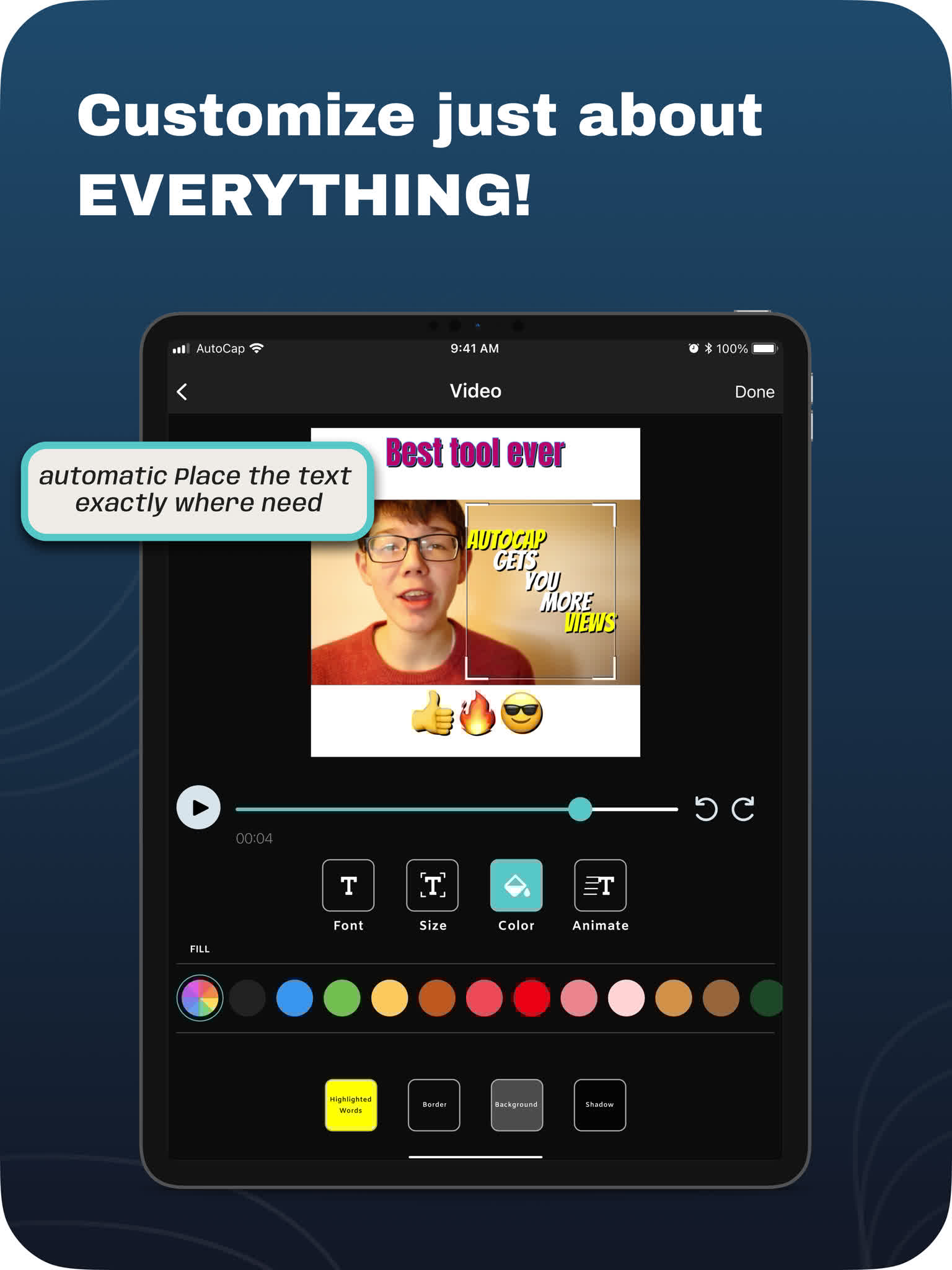 AutoCap Captions Teleprompter 1 0 21 (nodpi) (Android 8 1 ) APK