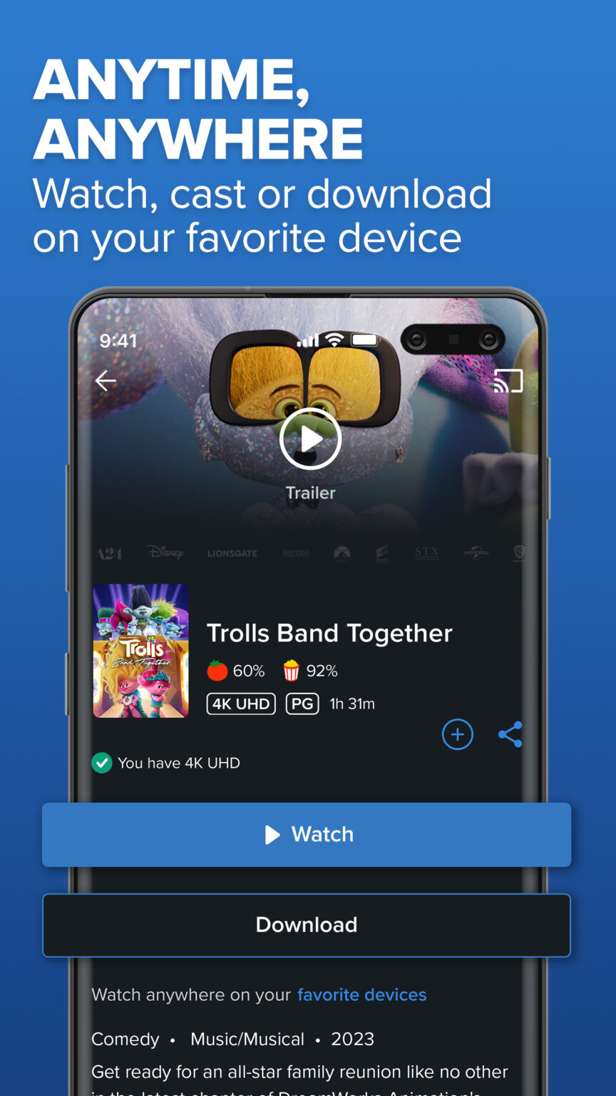 Fandango at Home 10 15 verticalPlayerBeta 175925524 APK Download by
