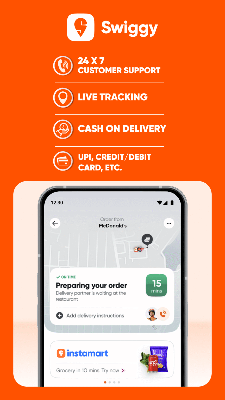 Swiggy: Food Instamart Dineout 4 84 1 (120 640dpi) (Android 6 0 ) APK