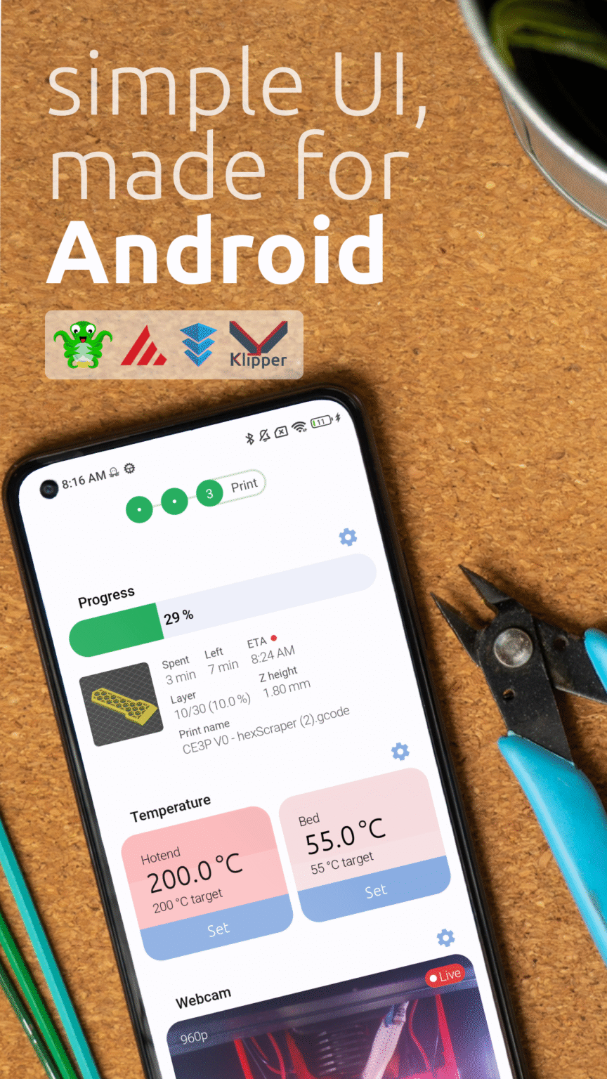 OctoApp: OctoPrint Klipper 2 3 39 APK Download by Livingroom