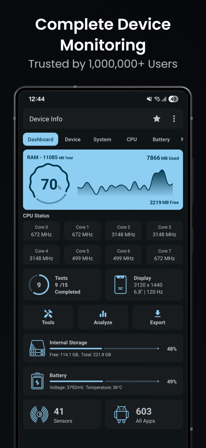 Download Device Info: System & CPU Info APKs for Android - APKMirror