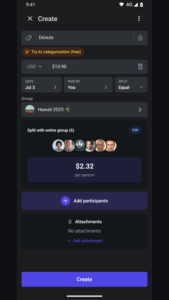 Bill Splitter: SplitMyExpenses 1.2.7 Bill Splitter: SplitMyExpenses 1.2.7