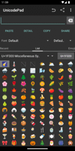 Unicode Pad (f-droid version) 2.16.1-fdroid