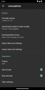 Unicode Pad (f-droid version) 2.16.1-fdroid