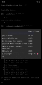 CPDT Benchmark〉Storage, memory 2.4.1