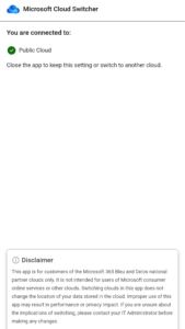 ​Microsoft Cloud Switcher 1.0.0 (9)