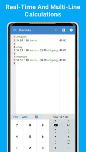 CalcNote - Notepad Calculator 2.21.61