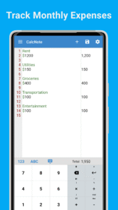 CalcNote - Notepad Calculator 2.21.61