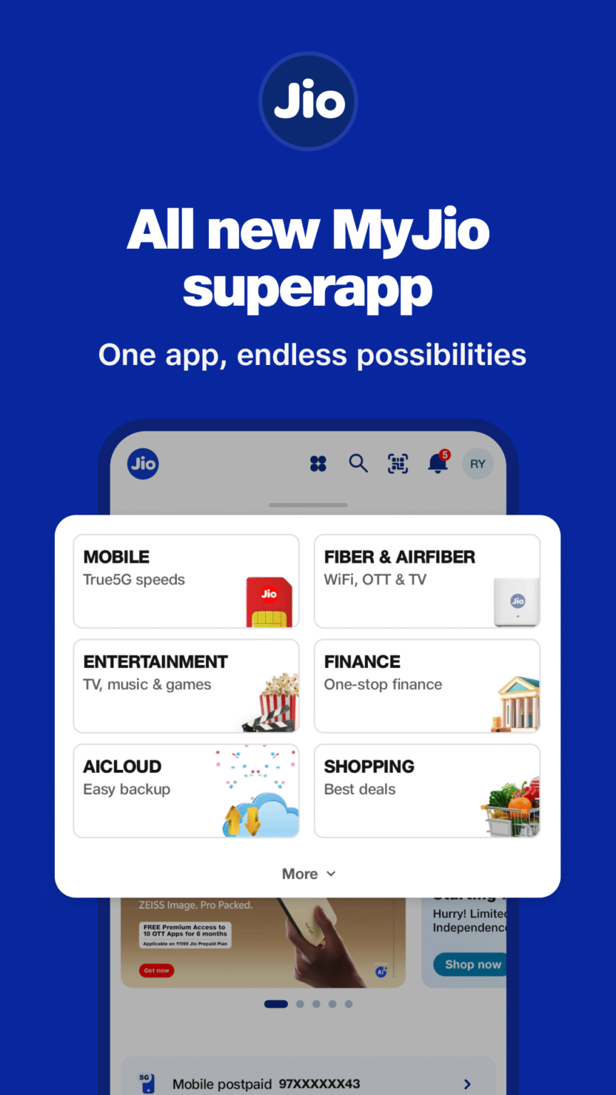 MyJio: For Everything Jio 7 0 86 (nodpi) (Android 6 0 ) APK Download by