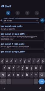 aShell - an ADB shell (f-droid version) v0.27 aShell - an ADB shell (f-droid version) v0.27