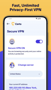 Certo: Anti Spyware & VPN 3.3.1