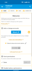 FairEmail, privacy aware email 1.2301