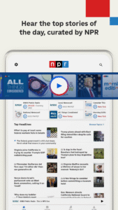 NPR: National & Local News 7.1.1 (arm64-v8a) (480dpi) (Android 6.0+)