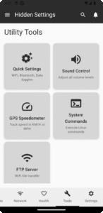 Hidden Android settings 2.1.1