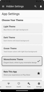 Hidden Android settings 2.1.1