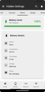Hidden Android settings 2.1.1