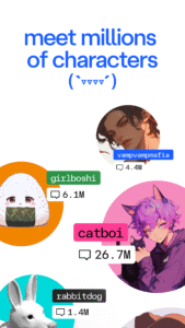 Character AI: Chat, Talk, Text 1.15.2 (120-640dpi) (Android 7.0+) Character AI: Chat, Talk, Text 1.15.2 (120-640dpi) (Android 7.0+)