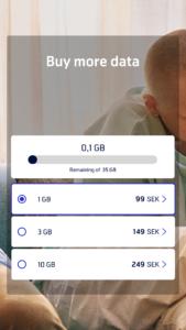 My Telenor, Sweden 6.25