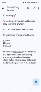 Nextcloud Notes (f-droid version) 4.5.0