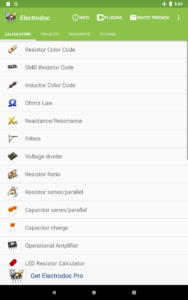 Electrodoc - electronics tools 7.1