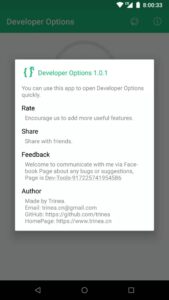 Developer Options 4.2.0