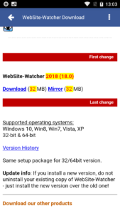 WebSite-Watcher 25.1