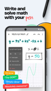 MyScript Math: Solve & Plot 1.8.7 MyScript Math: Solve & Plot 1.8.7