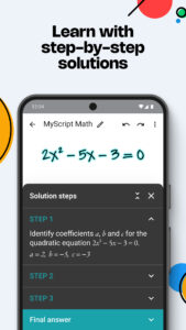 MyScript Math: Solve & Plot 1.8.7 MyScript Math: Solve & Plot 1.8.7