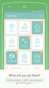 PackPoint travel packing list 3.18.7 PackPoint travel packing list 3.18.7
