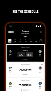 WNBA - Live Games & Scores 19.1.3