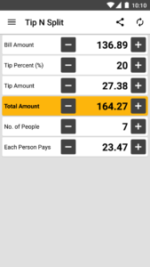 Tip N Split Tip Calculator 2.0.3 Tip N Split Tip Calculator 2.0.3