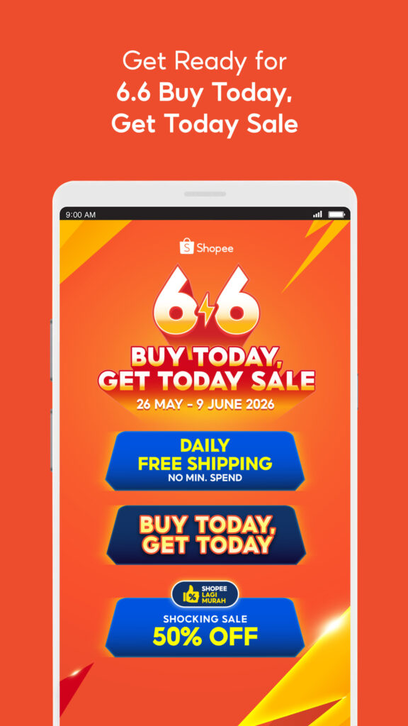 Shopee Update Today Shopee 6.6 Buy Today Get Today 3.34.40 APK Download by Shopee MY ...