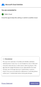 ​Microsoft Cloud Switcher 1.0.0 (9)