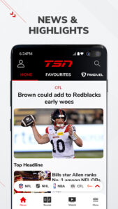 TSN: NFL, NHL, NBA, CFL & more 5.3.10 TSN: NFL, NHL, NBA, CFL & more 5.3.10