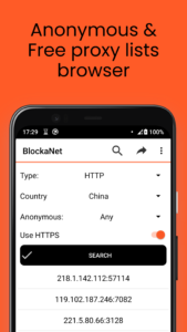 BlockaNet — Proxy server list 2.50 BlockaNet — Proxy server list 2.50